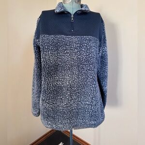 Quarter-zip fleece sweater